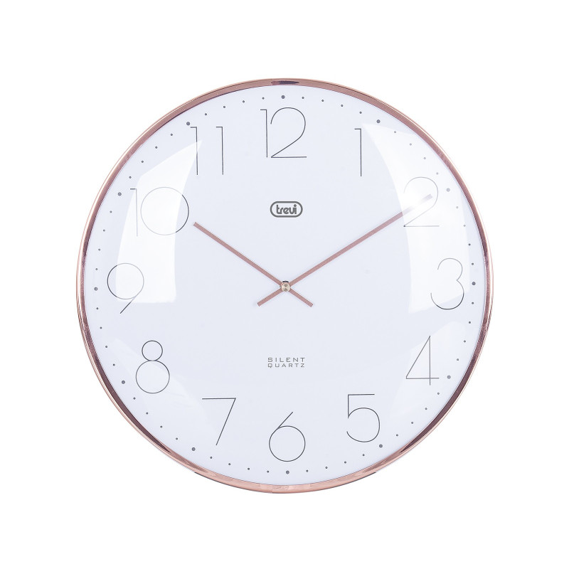 ceas de perete cu quartz trevi om 3512 s  30cm  bronz