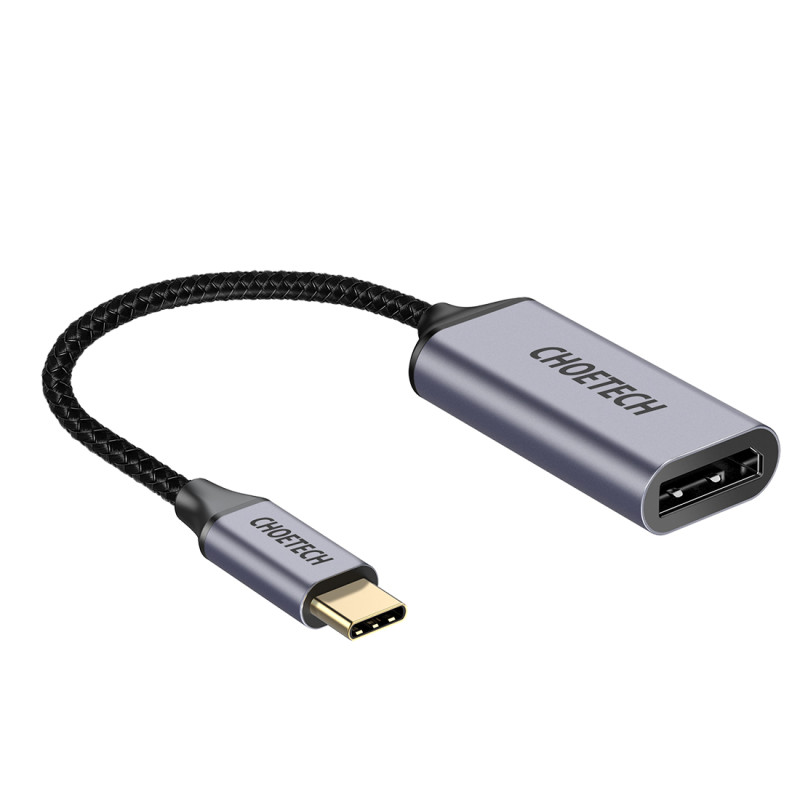 adaptor usb-c tata - displayport mama choetech h11  4k 60hz  0.2 m