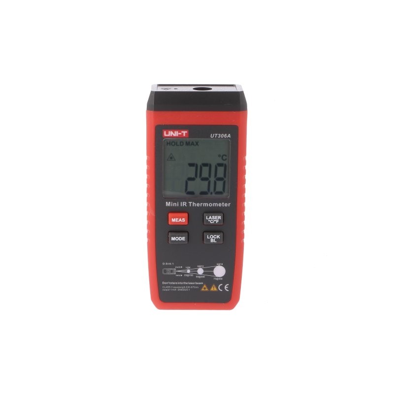 Masura Temperatura si Umiditate, Termometru Infrarosu fara contact LCD iluminat -35÷300°C UT306A -1, dioda.ro
