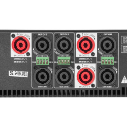 amplificator hybrid 100v/240v 6x400w rms 8ohm 6x800w rms 4ohm