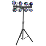 set 8 par-uri 12x1w rgbw + trepied si huse transport