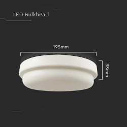 plafoniera led 18w 4000k ip54