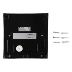 corp iluminat led steplight montaj scara/perete 3w 4000k - negru