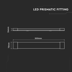 corp iluminat led 10w 30cm 120lm/w 6500k alb rece