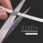 banda led smd3528 60led/m albastru ip65 5m