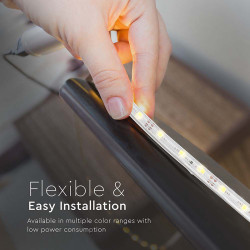 banda led smd3528 60led/m albastru ip65 5m
