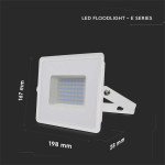 reflector led smd 50w 6500k ip65 - alb