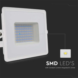 reflector led smd 50w 6500k ip65 - alb