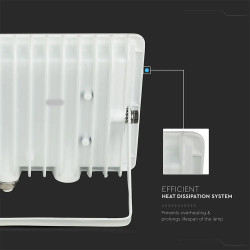 reflector led smd 50w 6500k ip65 - alb
