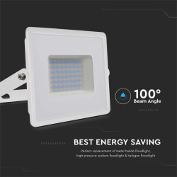 reflector led smd 50w 6500k ip65 - alb