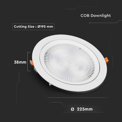 panou led unghi reglabil 30w 6400k alb rece