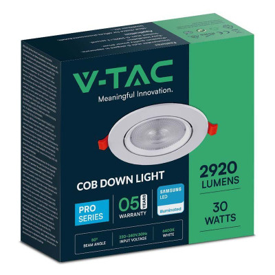 panou led unghi reglabil 30w 4000k alb neutru
