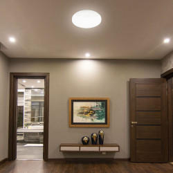 plafoniera led 15w ip20 senzor de miscare 3in1 - alb