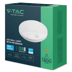 plafoniera led 15w ip20 senzor de miscare 3in1 - alb
