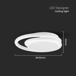 corp iluminat led 38w 3in1 - alb