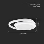 corp iluminat led 38w 3in1 - alb corp iluminat led 38w 3in1 - alb