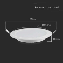 panou led 18w incorporabil 3000k