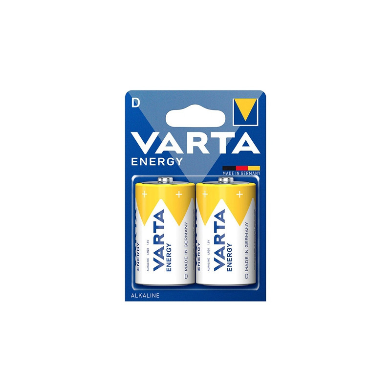 baterie alcalina energy lr20 bl 2 buc varta