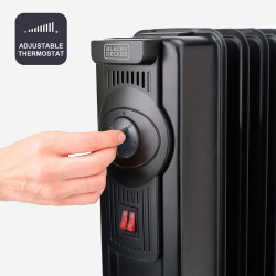 radiator ulei 9 elementi 1500w black&decker