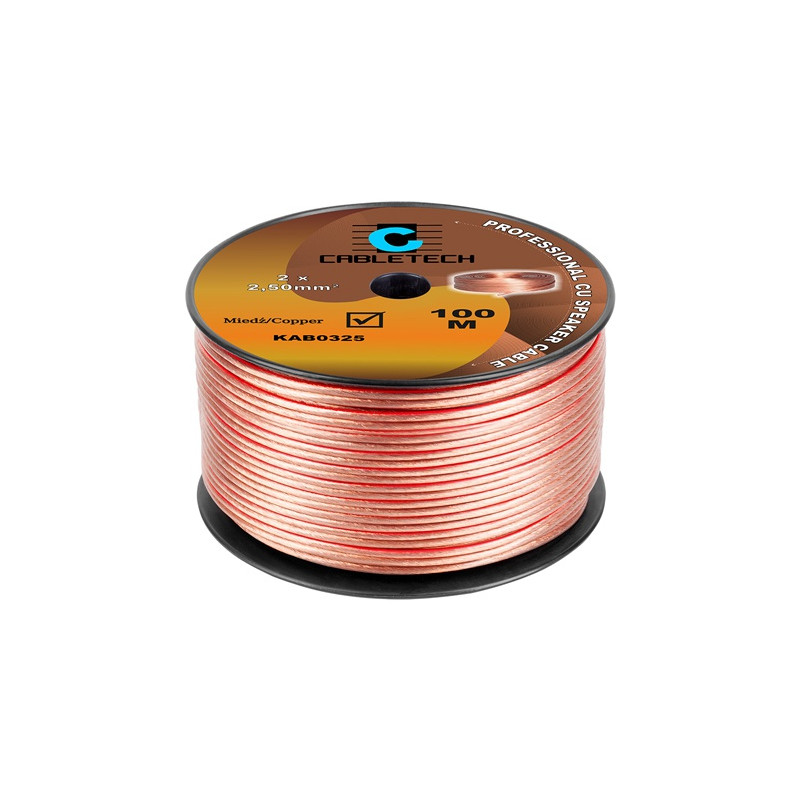 cablu difuzor 2.5mm cu transparent