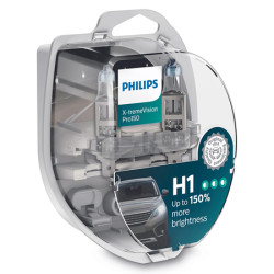 set 2 buc becuri auto h1 x-treme vision philips