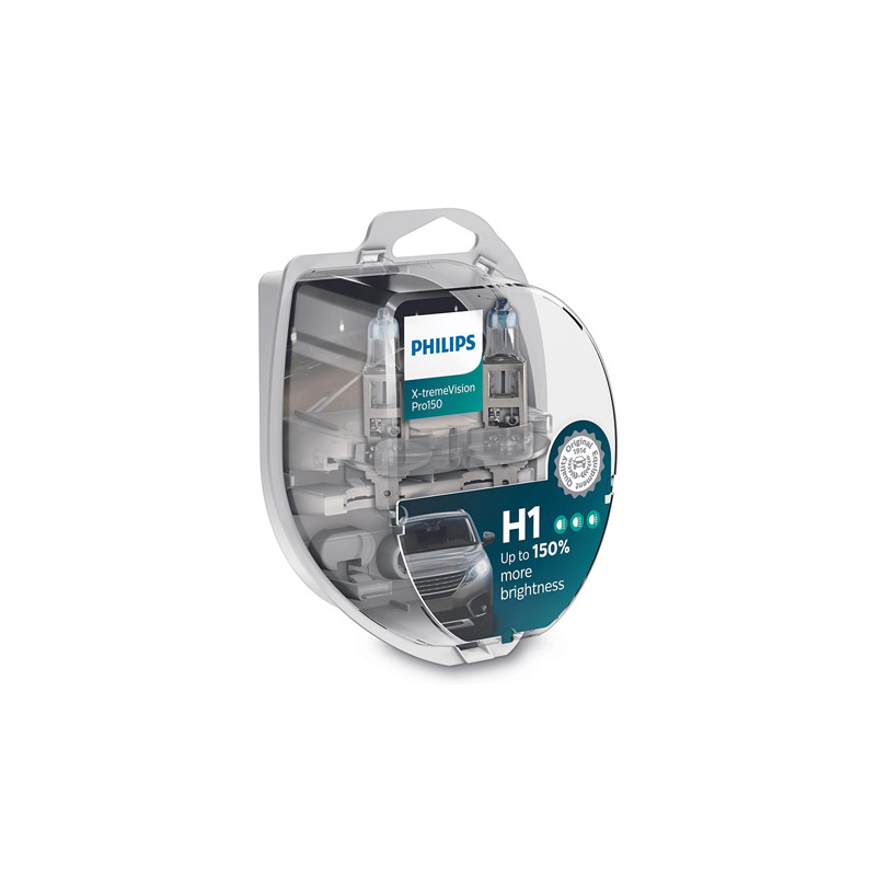 set 2 buc becuri auto h1 x-treme vision philips