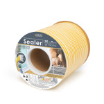 profil izolator autoadeziv pt. ferestre si usi, profil ,,e" - 100 m, alb, 9 mm