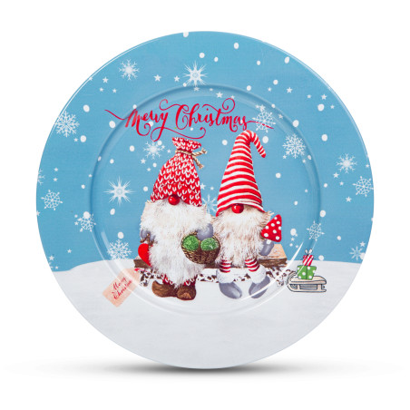 tava de craciun - metal - elf - 33 cm