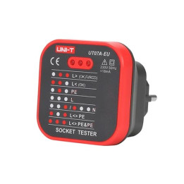 Multimetre digitale, TESTER PRIZA 230V AC UT07A-EU UNI-T -1, dioda.ro