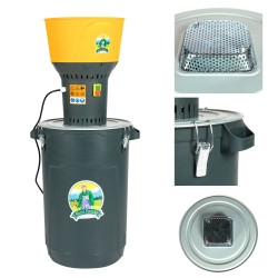 moara electrica 1300w/19000 rpm cu galeata plastic 60l
