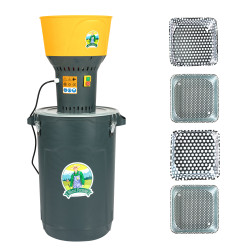 moara electrica 1300w/19000 rpm cu galeata plastic 60l