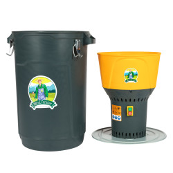 moara electrica 1300w/19000 rpm cu galeata plastic 60l