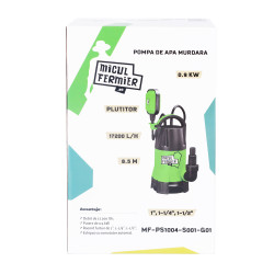 pompa apa murdara cu plutitor, 900w, 17200l/h, 8.5m