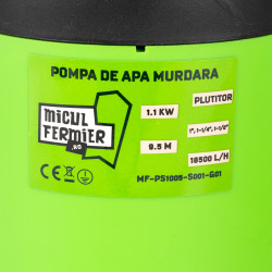pompa apa murdara cu plutitor, 1.1 kw, 18500l/h, 9.5m