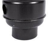 burlan recuperator caldura, rotund, 130 mm, gri mat