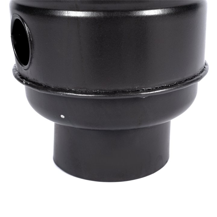 burlan recuperator caldura, rotund, 130 mm, gri mat