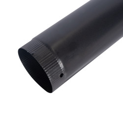 burlan pentru soba pe lemne, 130 mm, gri mat