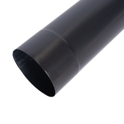 burlan pentru soba pe lemne, 130 mm, gri mat
