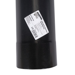 burlan pentru soba pe lemne, 130 mm, gri mat