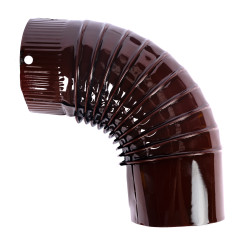 cot pentru soba pe lemne, 90˚, 120mm, maro