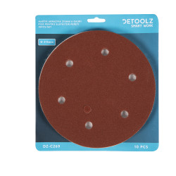 set 10 hartie abraziva p120 6gauri 215mm