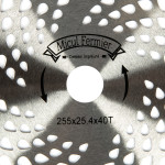 disc motocositoare 40t vidia 255 x 25.4 x 1mm disc motocositoare 40t vidia 255 x 25.4 x 1mm