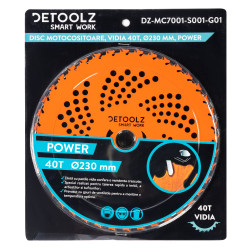 disc motocositoare 40t vidia, 230 x 25.4 x 2 mm, power