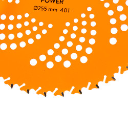 disc motocositoare 40t vidia, 255 x 25.4 x 2 mm, power