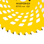 disc motocositoare 40t vidia, 230 x 25.4 x 2 mm, maxpower