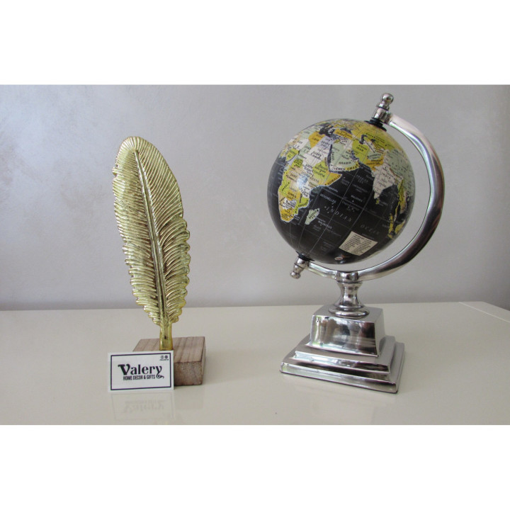 
                
    pana de birou din rasina si lemn, gold, 6 x 5 x 20 cm
            
