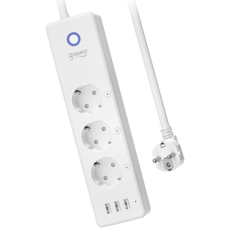 
                
    prelungitor inteligent gosund p1, wireless, 3 prize, 3xusb, 15w, 3a, intrerupator, 1.5 m, compatibil alexa