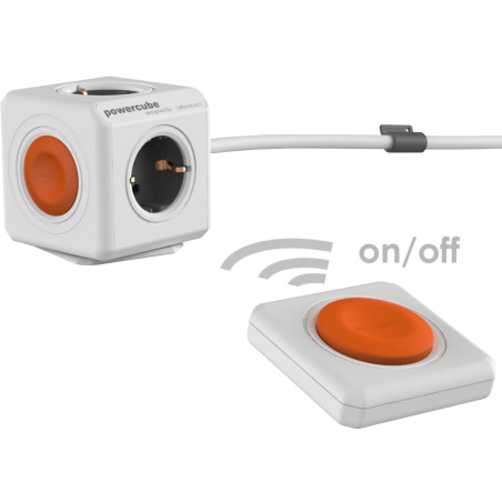 prelungitor in forma de cub 4 prize 1.5m cu telecomanda  powercube remote   allocacoc