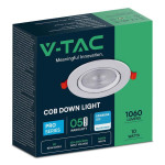 panou led unghi reglabil 10w 4000k alb neutru