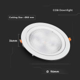 panou led unghi reglabil 10w 6400k alb rece